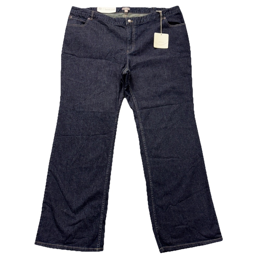 Nwt J Jill Denim Jeans Womens 20 (42x32) Boot Cut‎ High Rise Stretch Western NEW